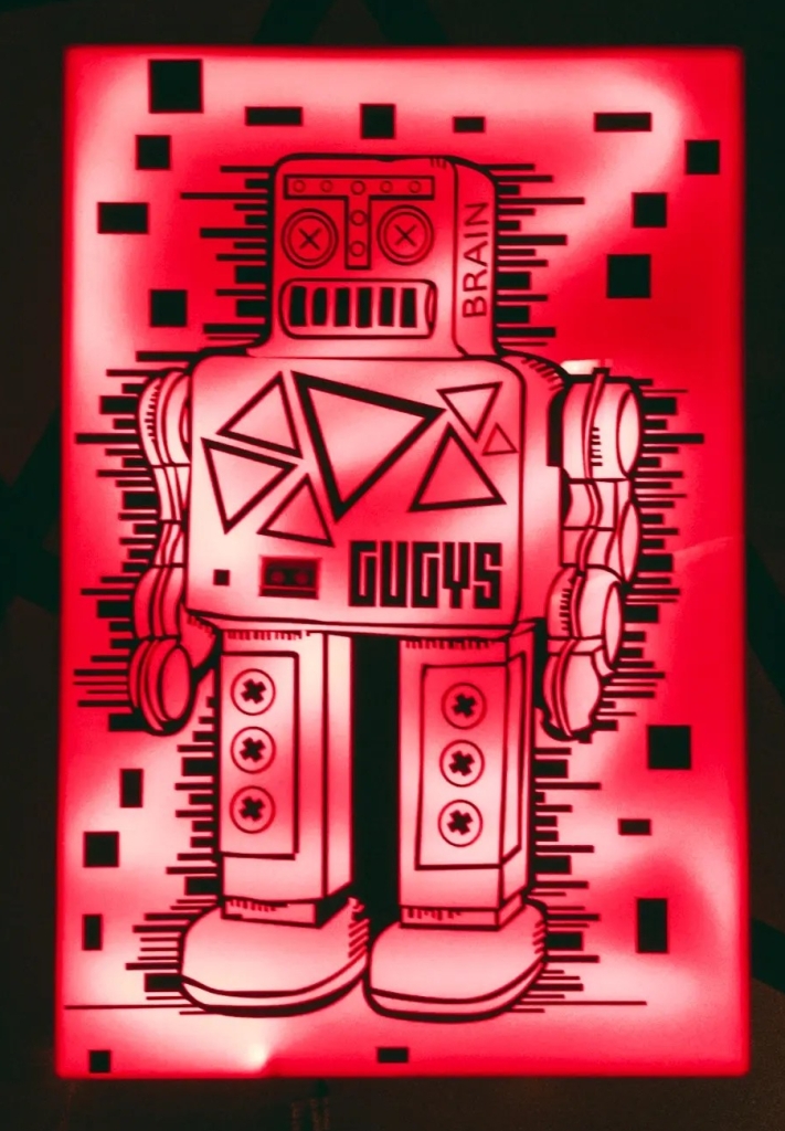 Picture of neon robot